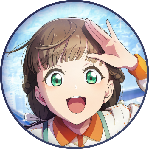 circular icon of kinako sakurakoji from love live!