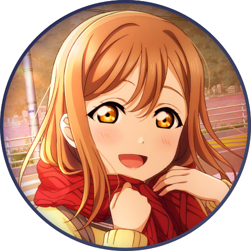 circular icon of hanamaru kunikida from love live!