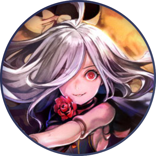 circular icon of zwei from granblue fantasy